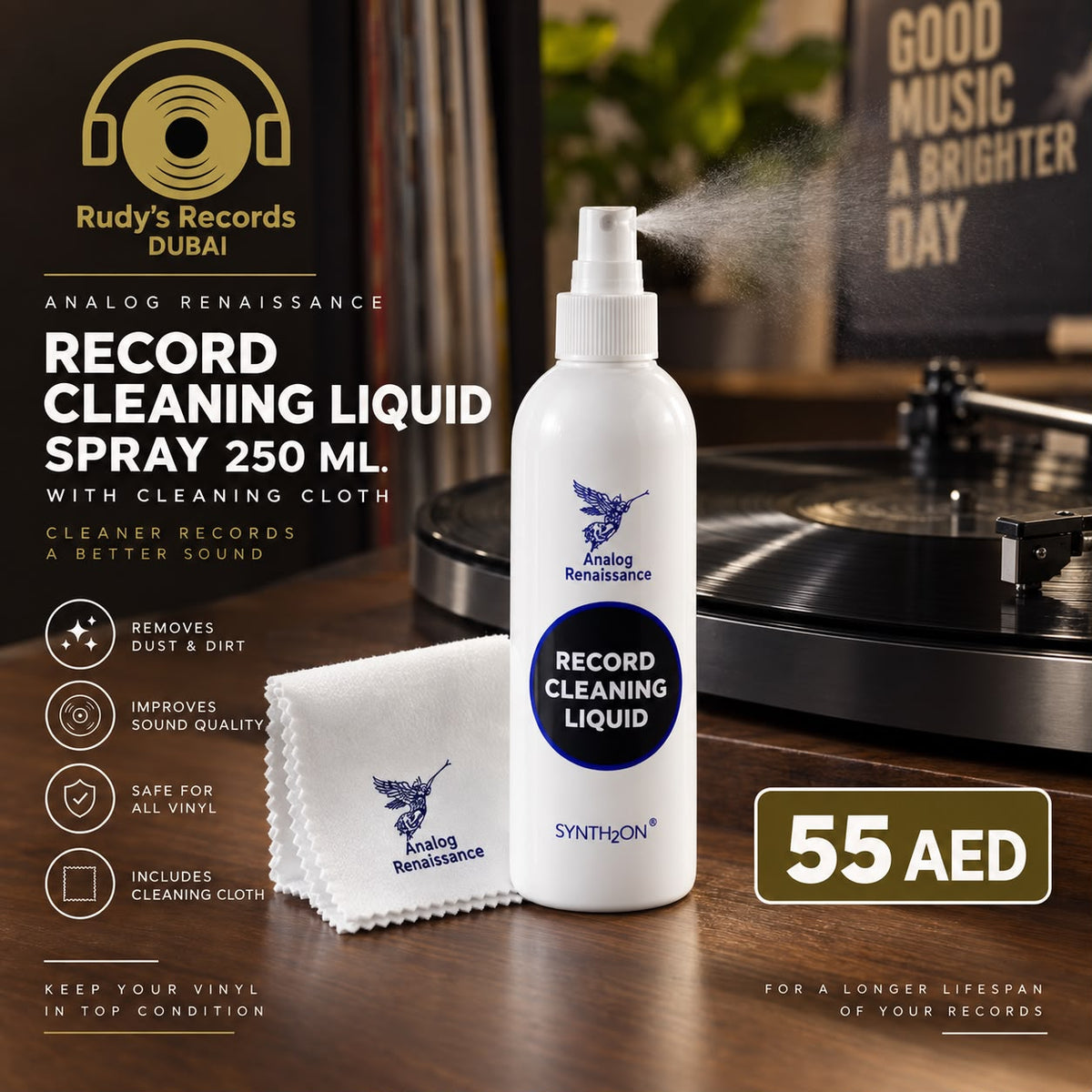 Record Cleaning Liquid Spray 250ml