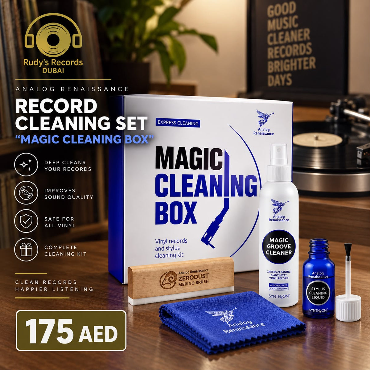 Record Cleaning Set ( Magic Cleaning Box )