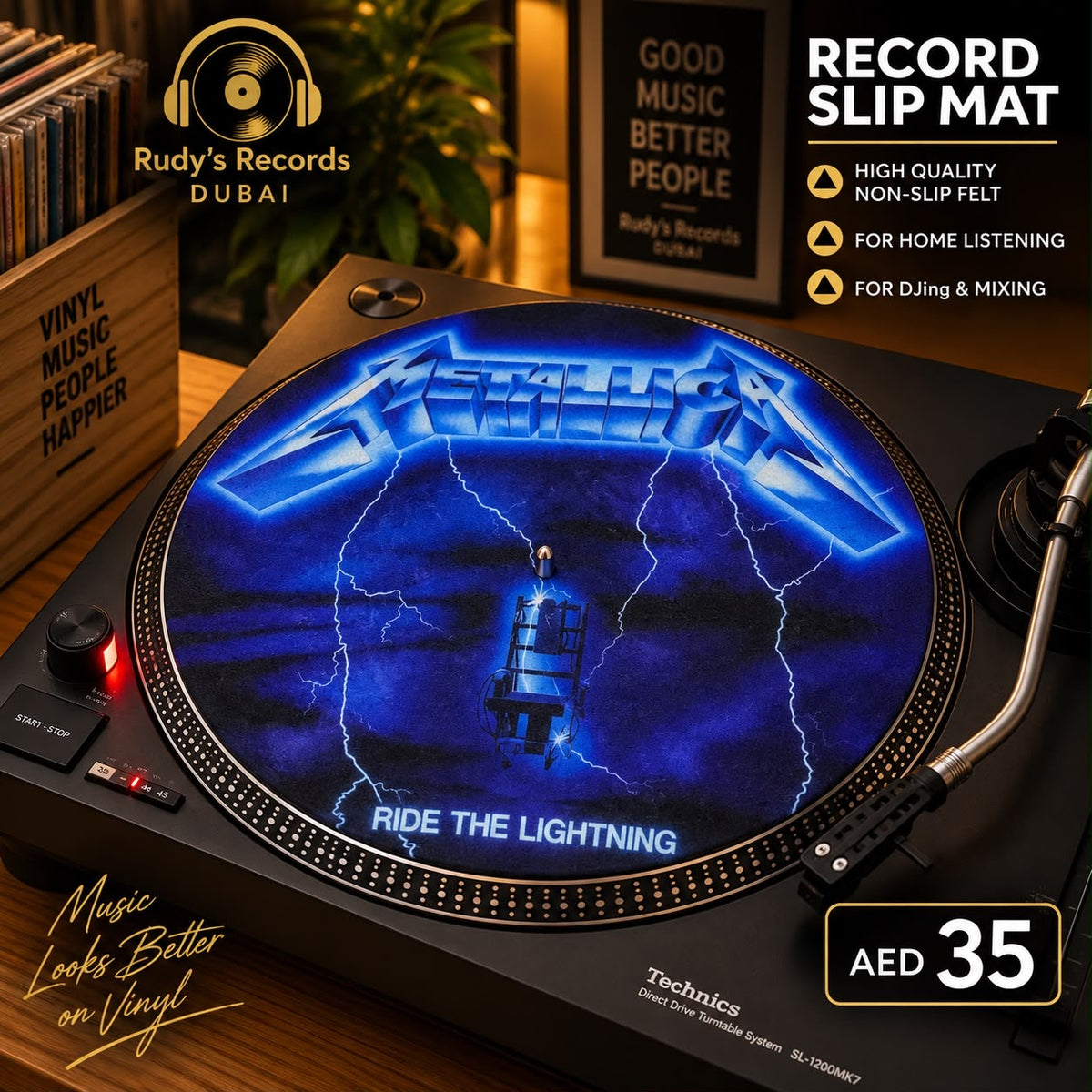 Metallica Record Slip Mat