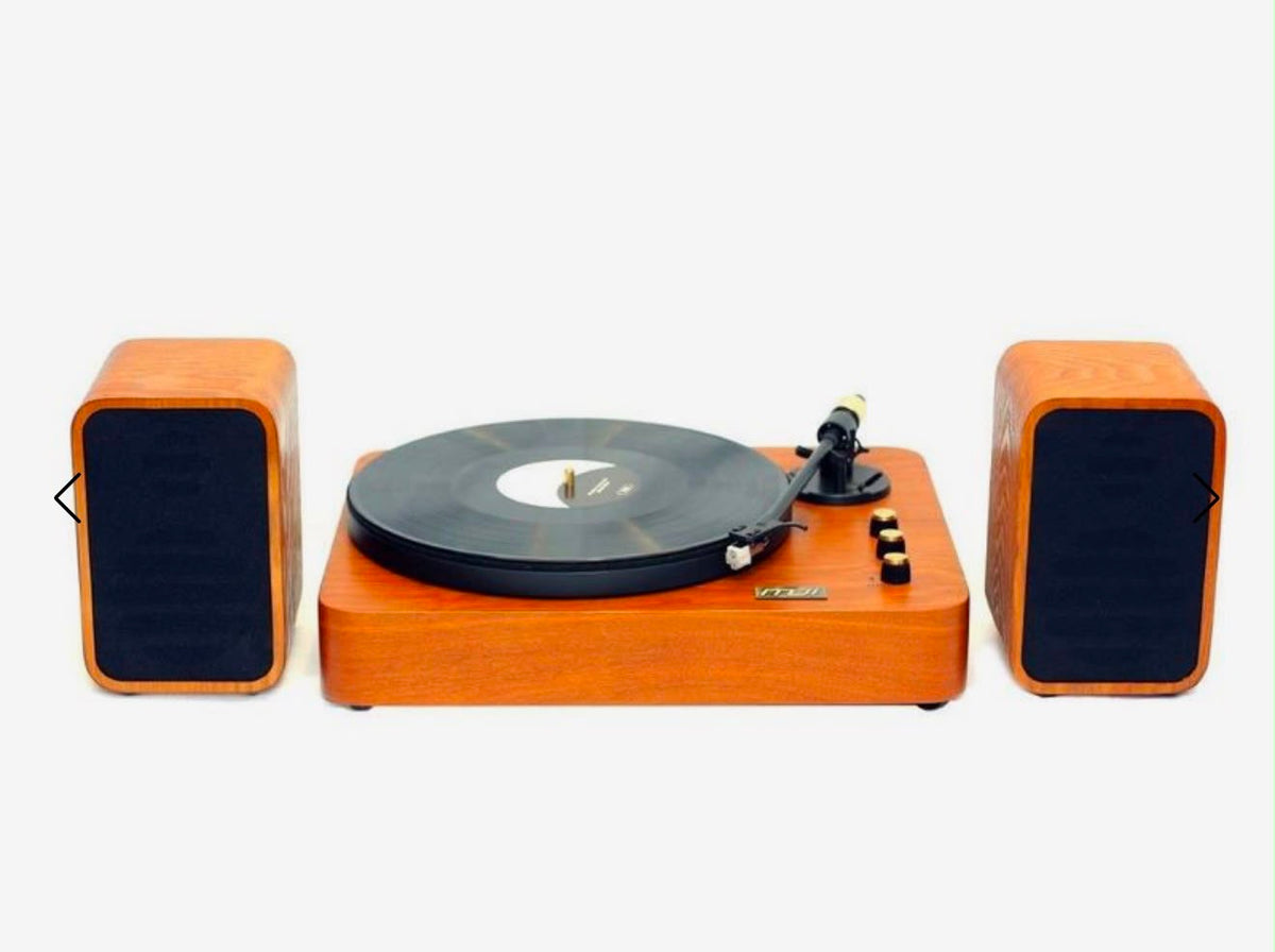 MJI MM2012 Turntable with Speakers - Natural Finish (Display Piece)