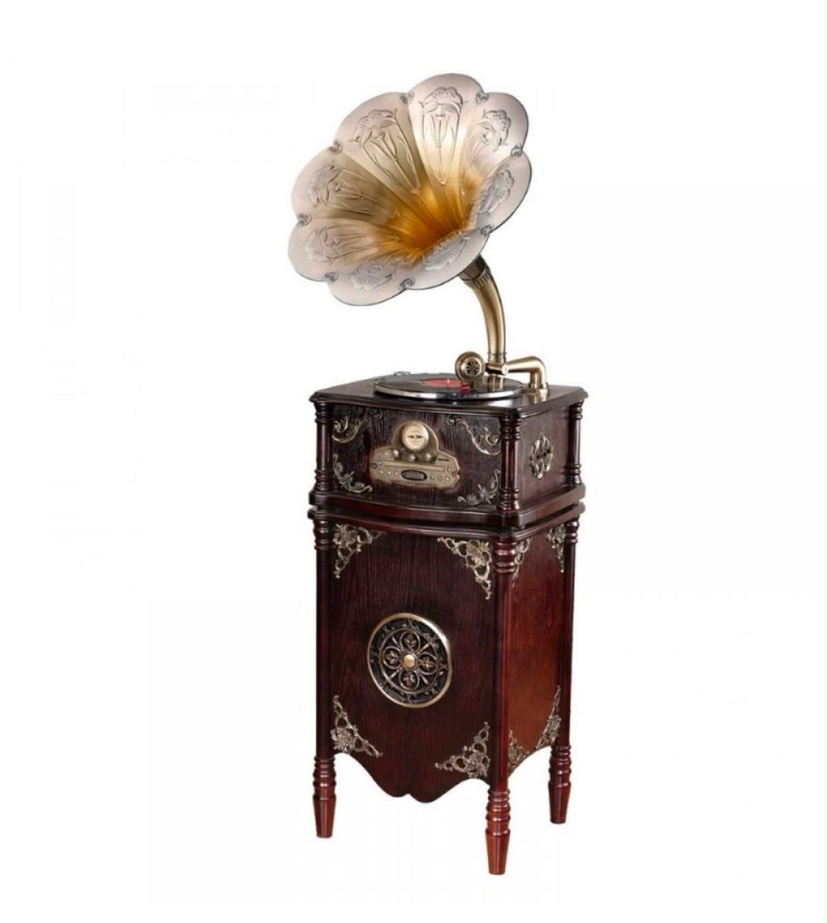 MJI J2013 Retro-Style Gramaphone Turntable Audio System
Display Piece