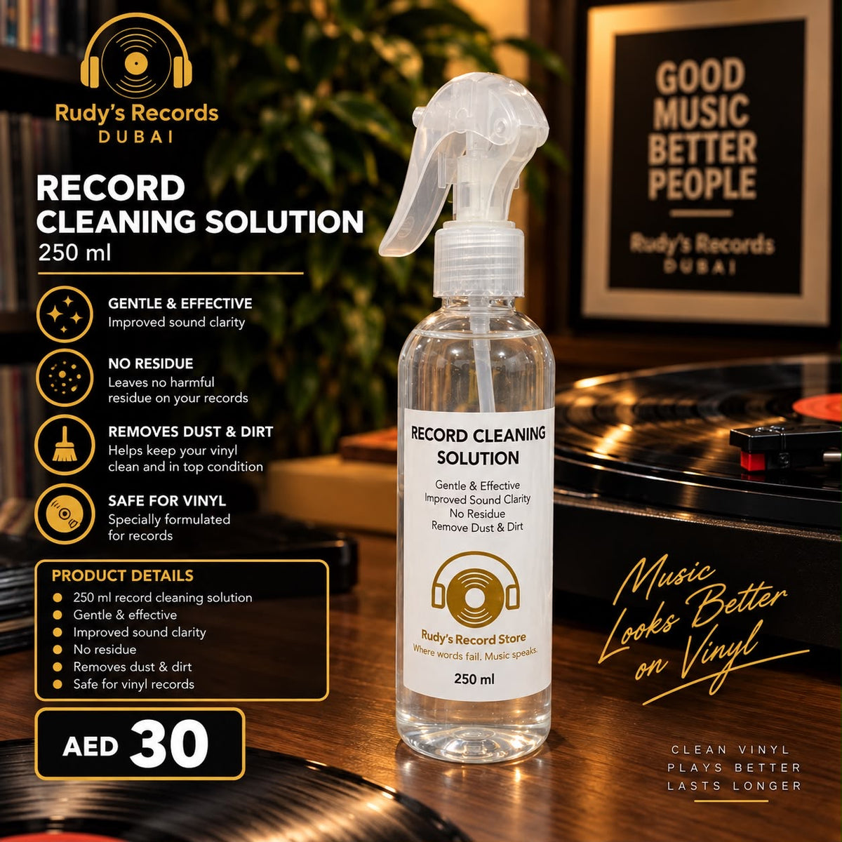 Record Cleaning Solution 250 ml