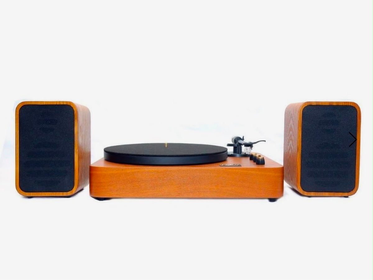MJI MM2012 Turntable with Speakers - Natural Finish (Display Piece)