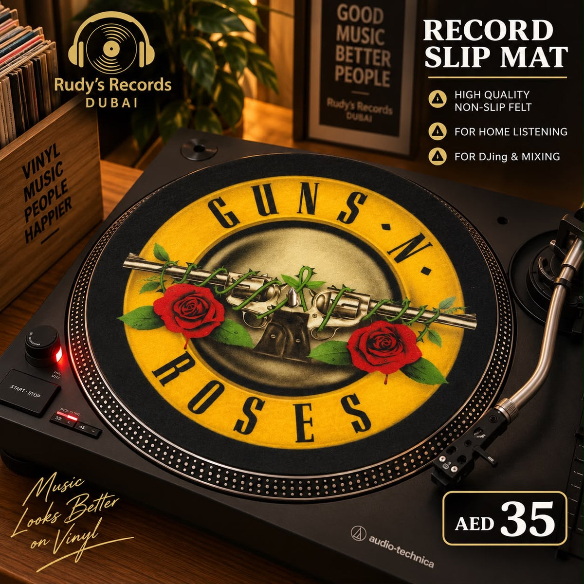 Guns N’ Roses Record Slip Mat