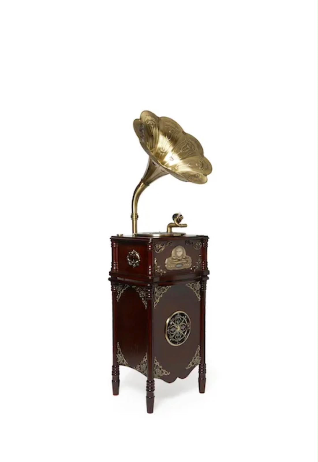 MJI J2013 Retro-Style Gramaphone Turntable Audio System
Display Piece